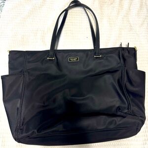 Kate Spade black nylon tote/baby bag